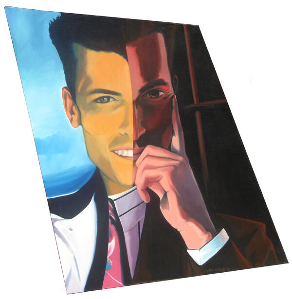 John Cernak painting: Androgynous, 1991