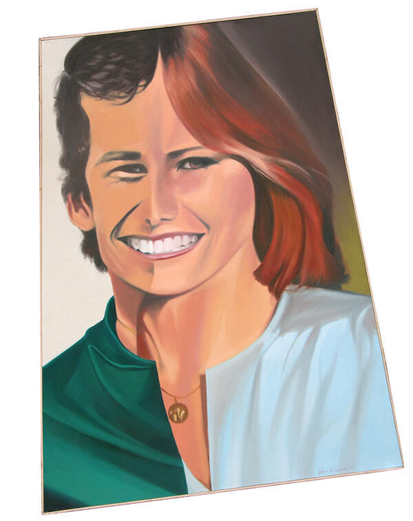 John Cernak painting: Tiegs, 1991