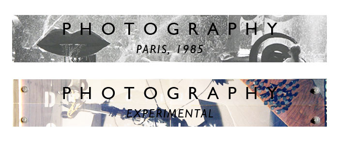 Photography: Paris 1985, Experimental